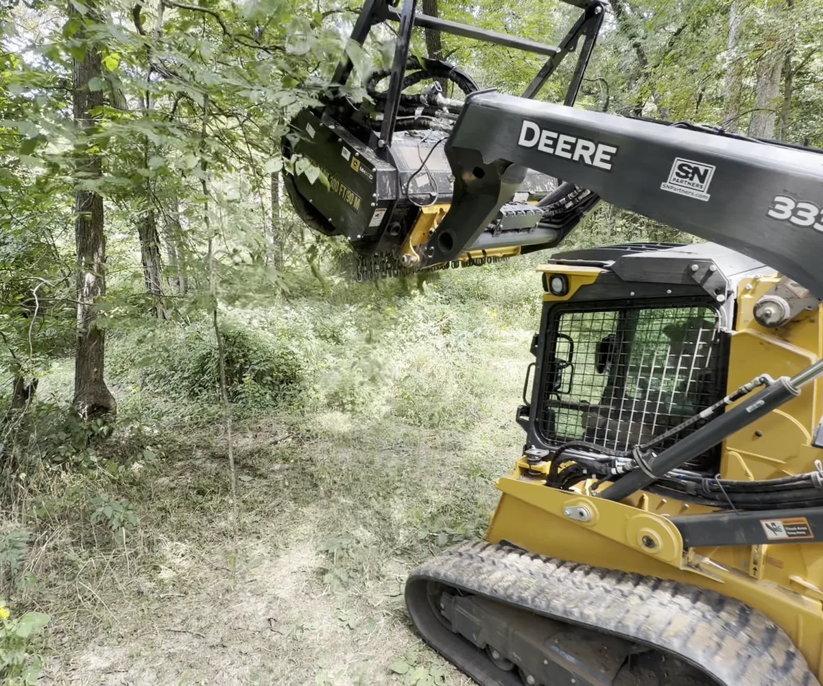 Mid Missouri Forestry Mulching crew at work