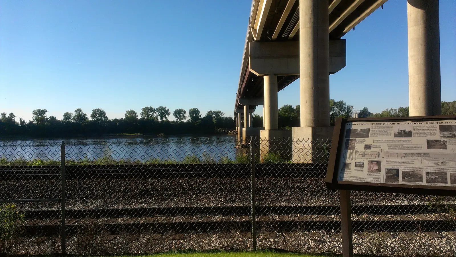 The Missouri River at Boonville, Missouri